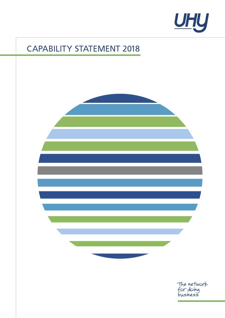 Capability Statement 2018 Cover